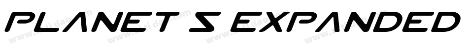 Planet S Expanded Italic字体转换